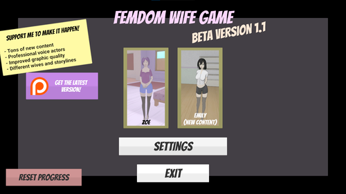 Femdom Wife Game [v1.1 Beta]