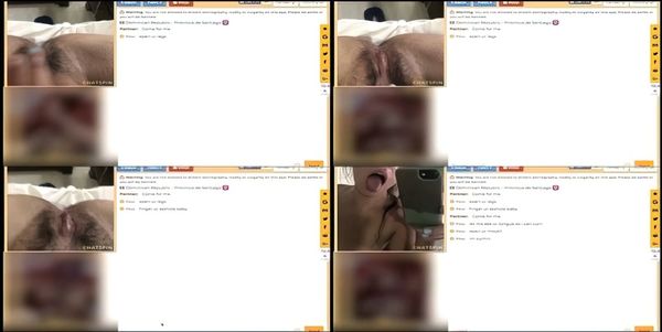 Hot Young Latina Girl Fingers Pussy And Ass For Big Horny Omegle Cock